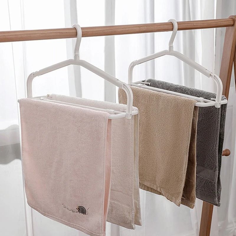 Scalable Plastic Clothes Hanger with Clip Space Saving Closet Organizer