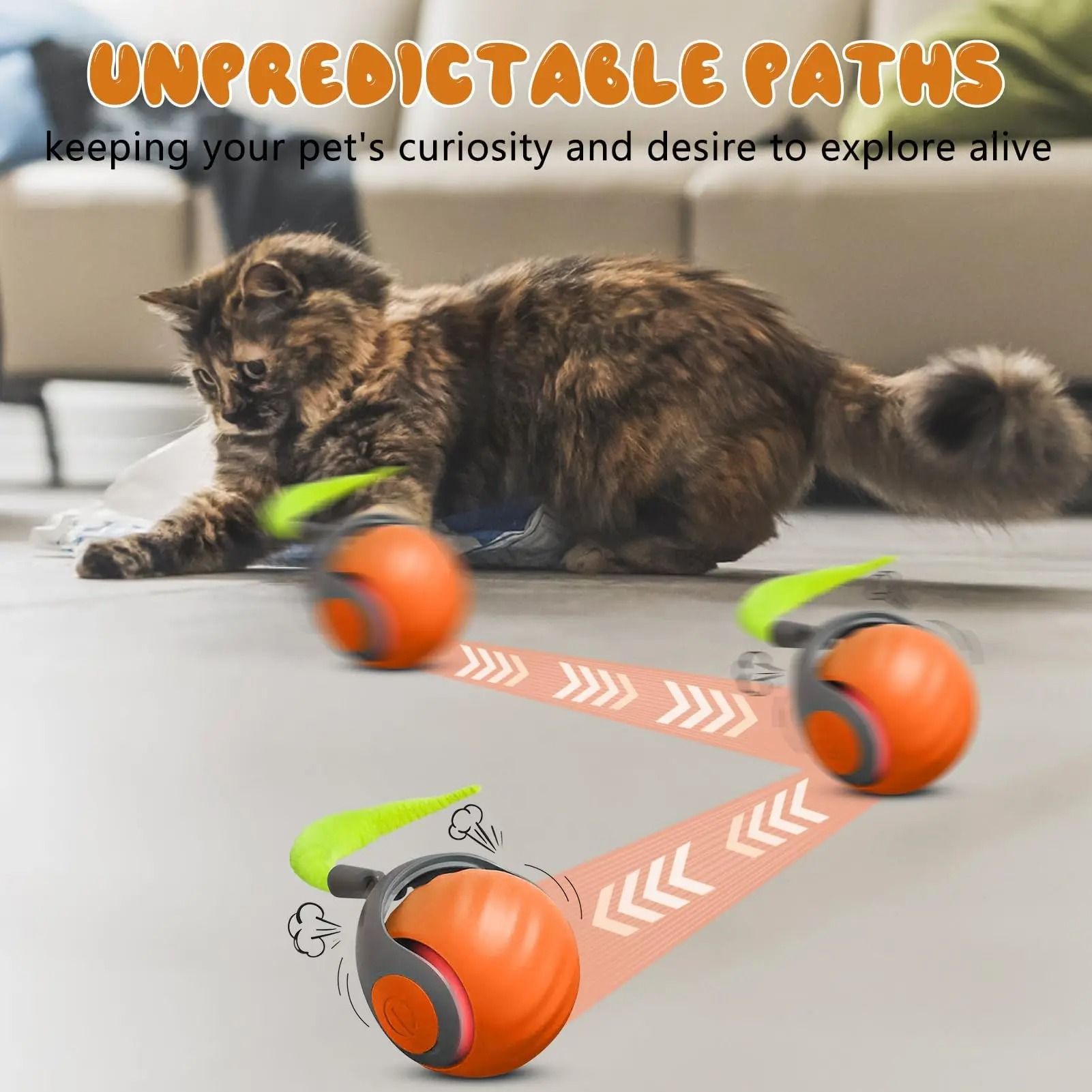NewSpeedy Tail 2.0 Interactive Cat Toy Ball