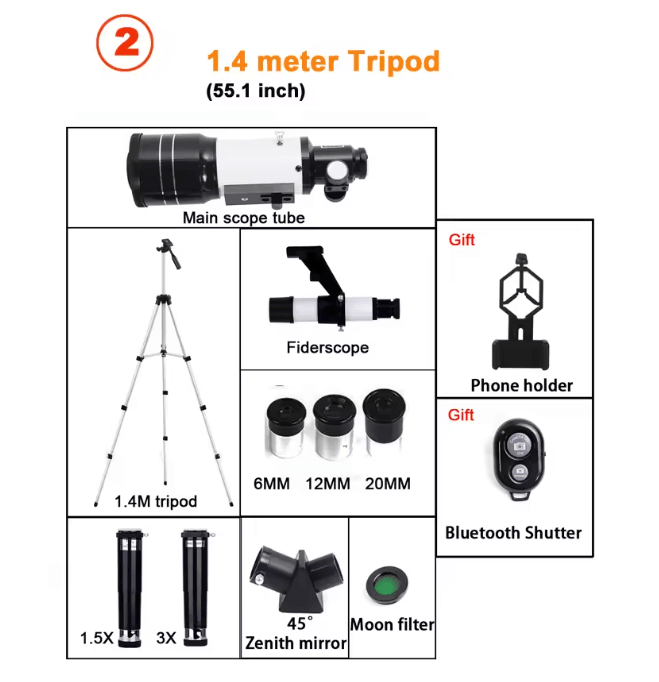 StarVision Pro HD Astronomical Telescope 150x Zoom