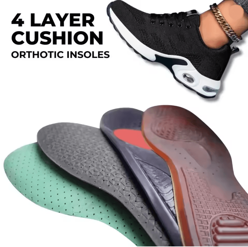 Ergonomic Air-Cushion Walking Sneakers for Women