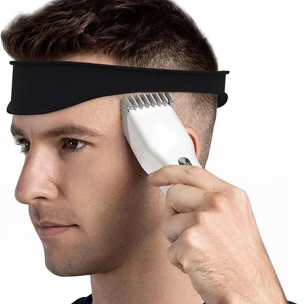 Silicone Haircut Guide Headband for DIY Haircuts and Neckline Shaving at Home