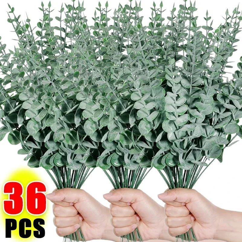 Artificial Eucalyptus Stems Greenery for DIY Decor