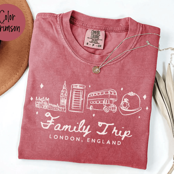 London England Vacation Shirt Family Trip Matching Travel Tee