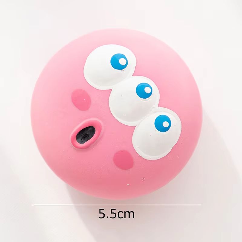 Squeaky Rubber Dog Ball Chew Toy Bite Resistant Tooth Cleaning Interactive Pet Ball