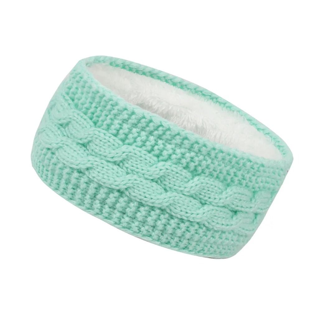 Velvet-Lined Thermal Knitted Winter Headband