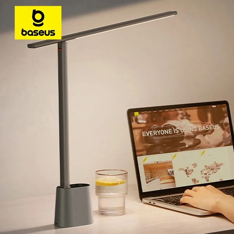 Baseus Smart Adaptive LED Desk Lamp – Eye Protection Study & Foldable Office Light