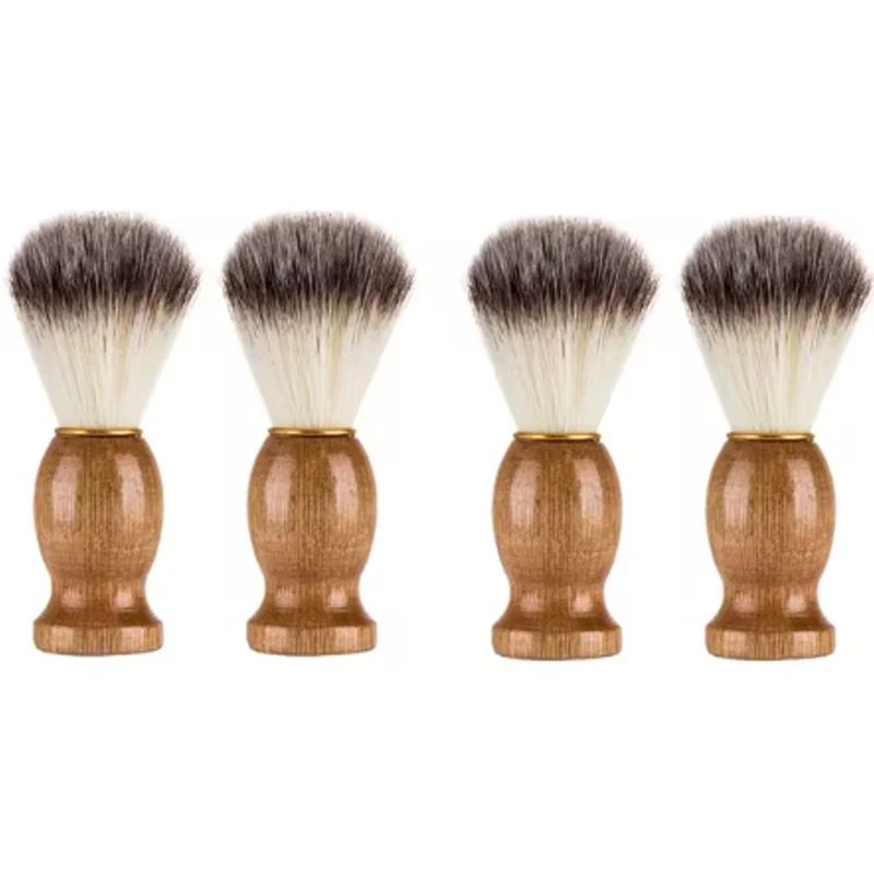 Premium Badger Hair Shaving Brush with Wooden Handle – Classic Men Beard & Lather Brush