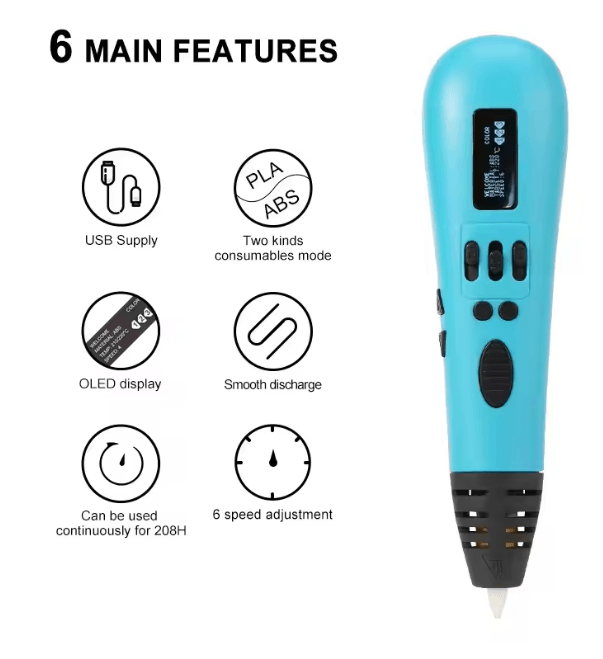 CreatePro 3D Printing Pen for Kids and DIY Drawing