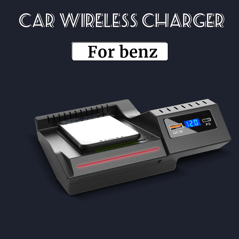 15W Car Wireless Charger for Mercedes Benz W205 C43 C63 GLC43 GLC63 X253