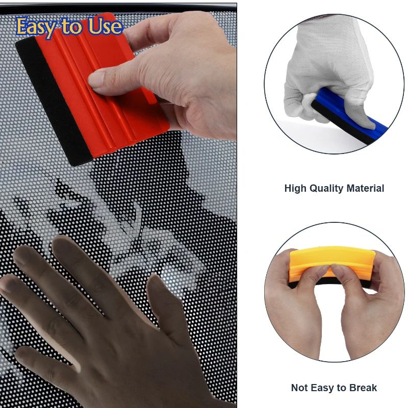 Car Vinyl Wrap Tool Kit Squeegee Scraper Cutter Set