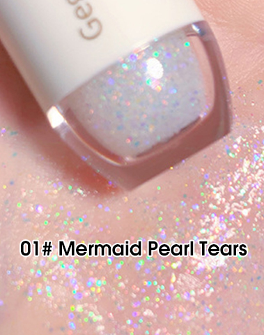 High Gloss Cappuvini Star Dots Liquid Eye Shadow, Pearlescent Fine Flashing, Easy Dizzy Cubs Bowling Ball Effect