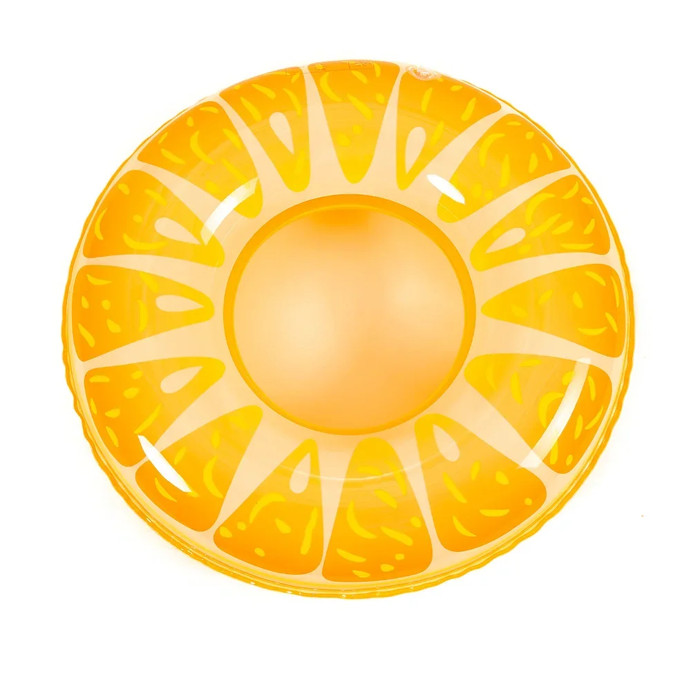 Inflatable Swimming Ring, Fruit Design Inner Ring with Anti-Leakage Valve, Thick PVC Material