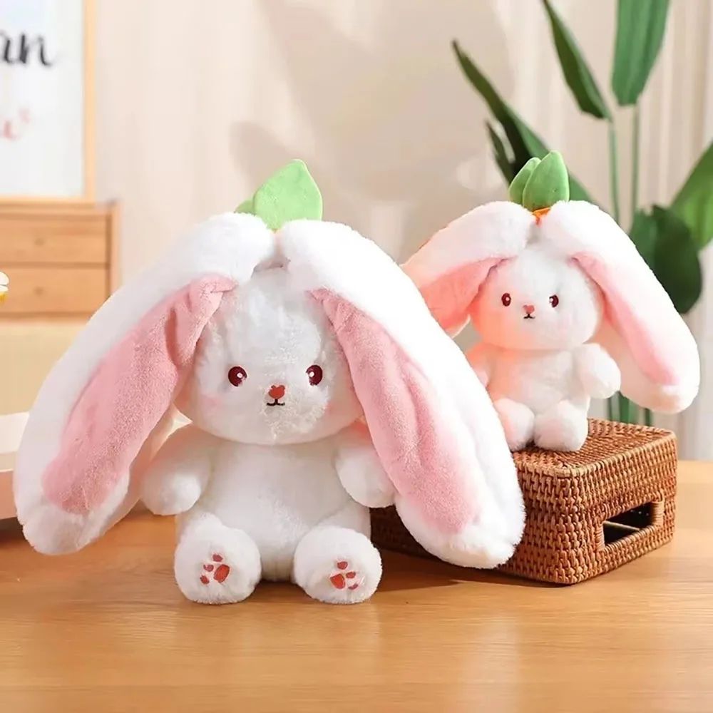 Cute Rabbit Plush Toy Soft Strawberry Bunny Stuffed Animal
