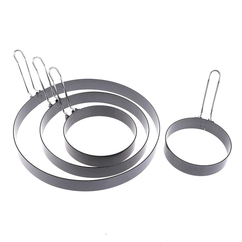 Perfect Round Pancake Ring Mold & Egg Ring Mold Set - Nonstick Metal Cooking Rings (3.5–8 in)