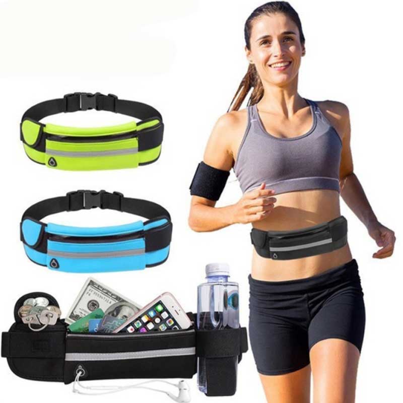 Portable Outdoor Waterproof Sports Waist Pack, Large Capacity Multifunctional Climbing Running Fitness Equipment Bag