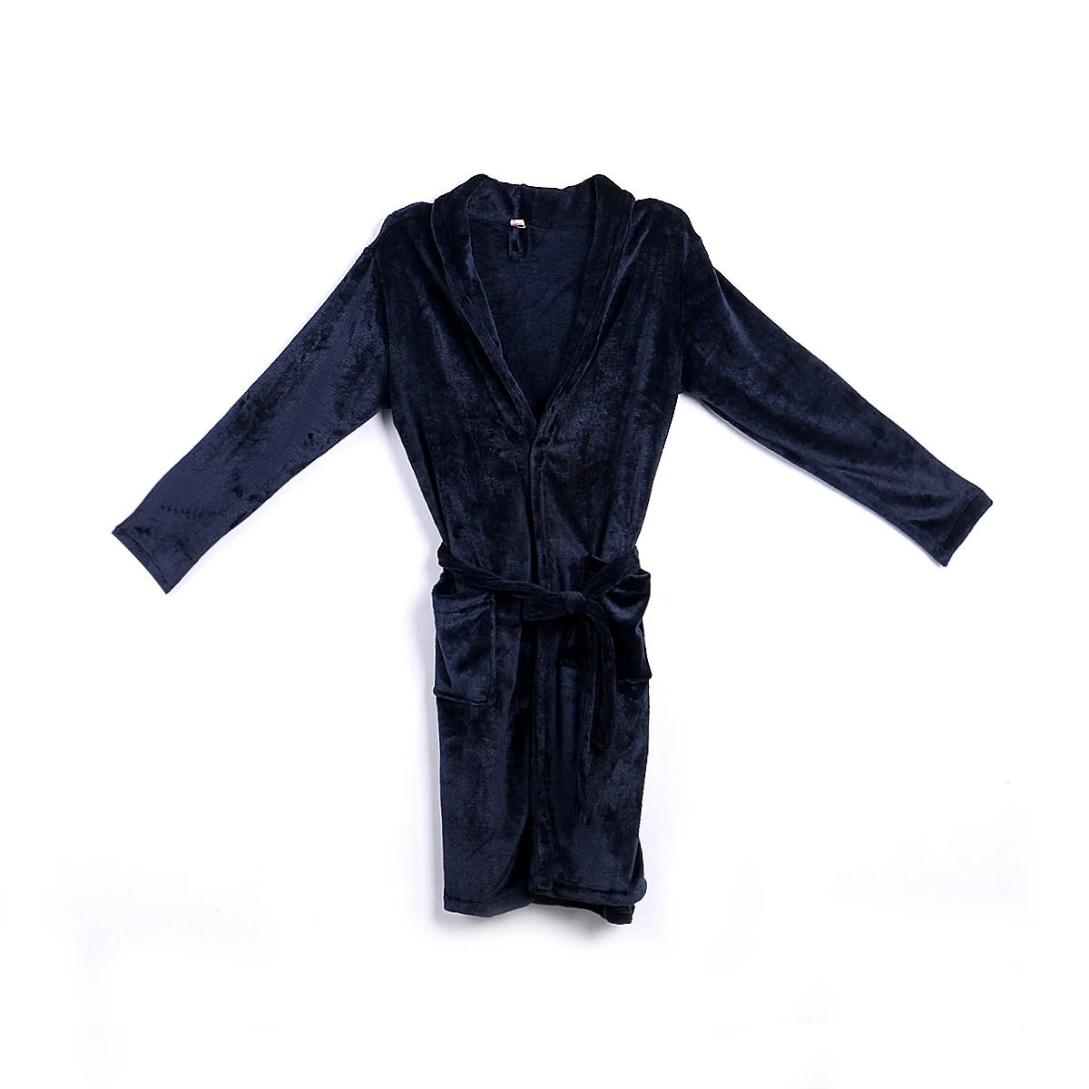 Mens Fashion Winter Plush Shawl Robe – Warm Lengthened Home Sleepwear & Luxury Bathrobe Coat