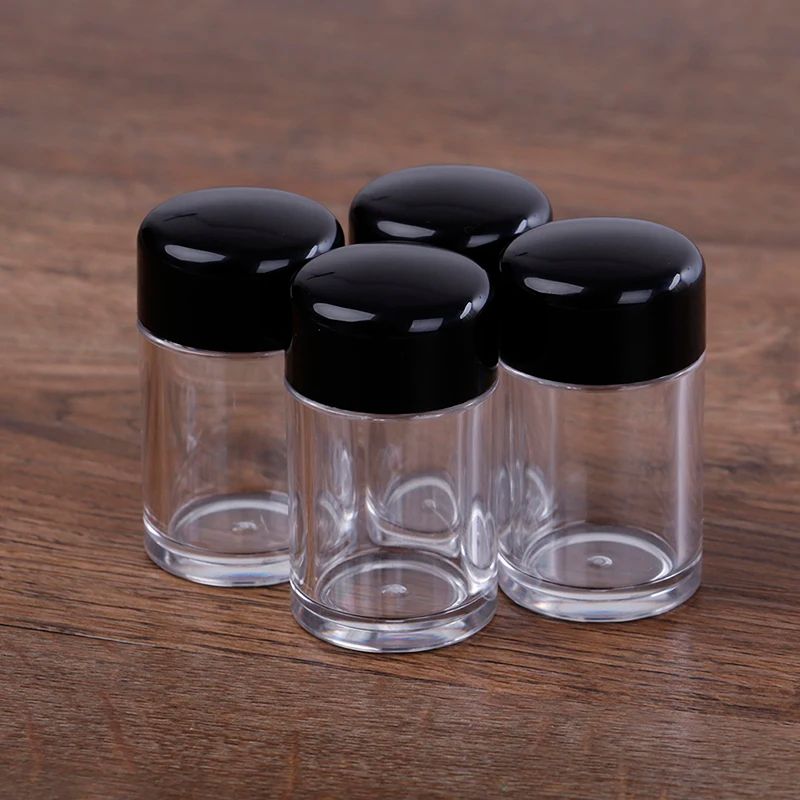 Refillable Loose Powder Jar with Sifter – Nail Glitter & Powder Container 1/3/12 Hole Options