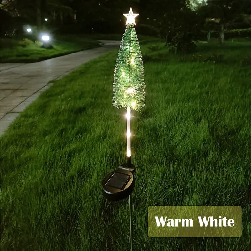 Solar Powered Mini Christmas Tree Stakes