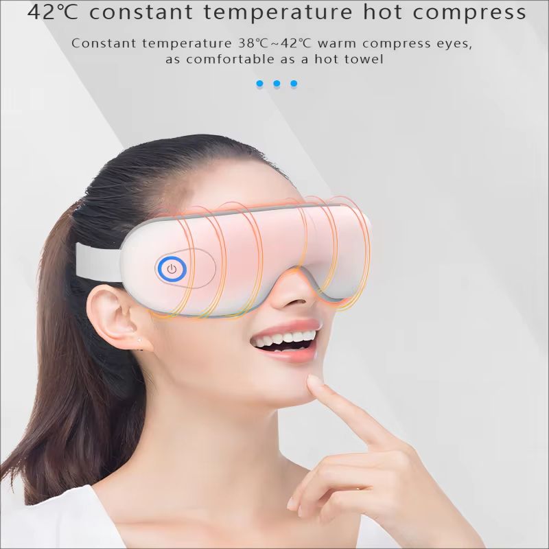Folding Eye Massager with Heat, Airbag Pressure and Bluetooth Music