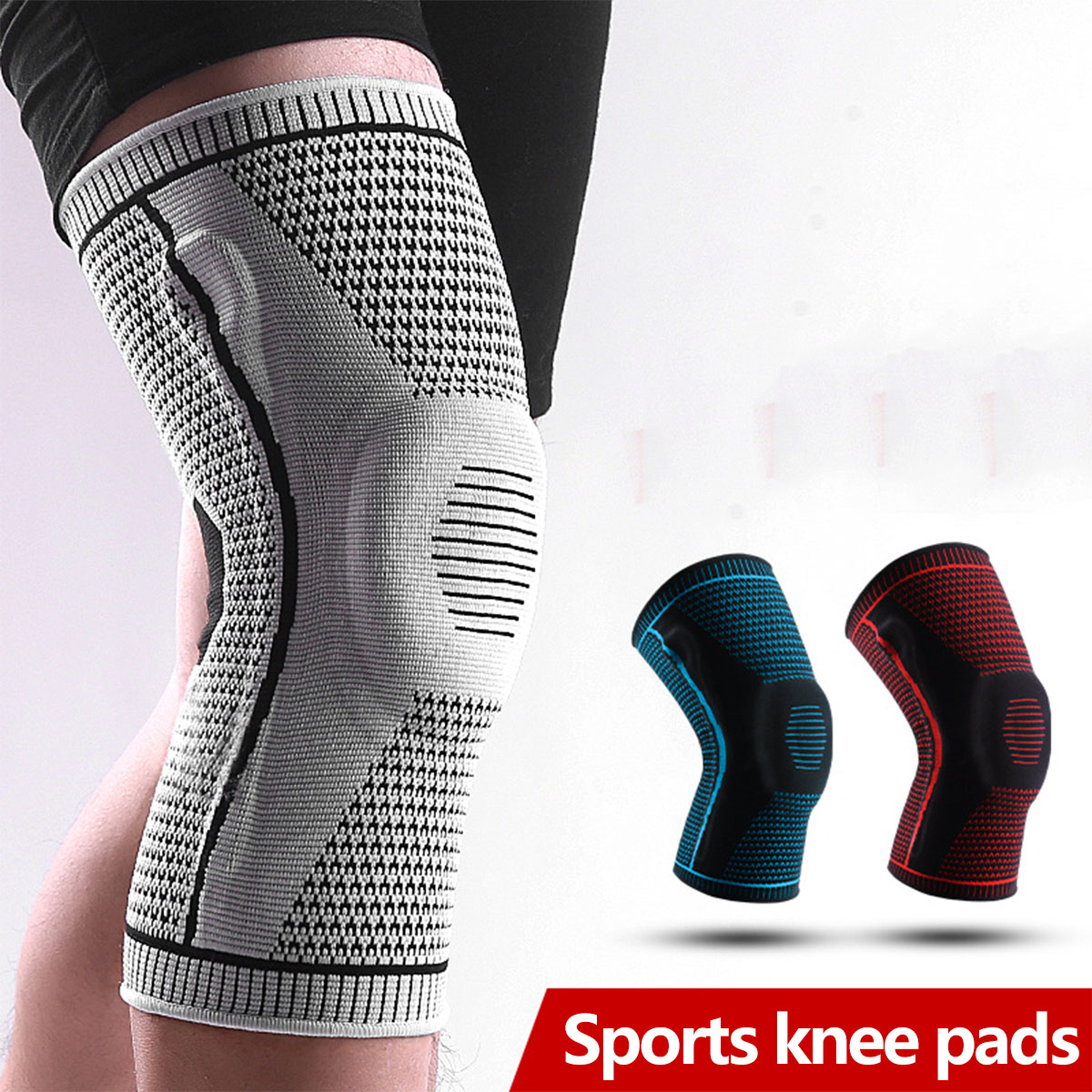 Maximum Support Knee Sleeve, Sports Running Gym Joint Pain Relief, Double Compression Knee Sleeve Support for Knee Pain