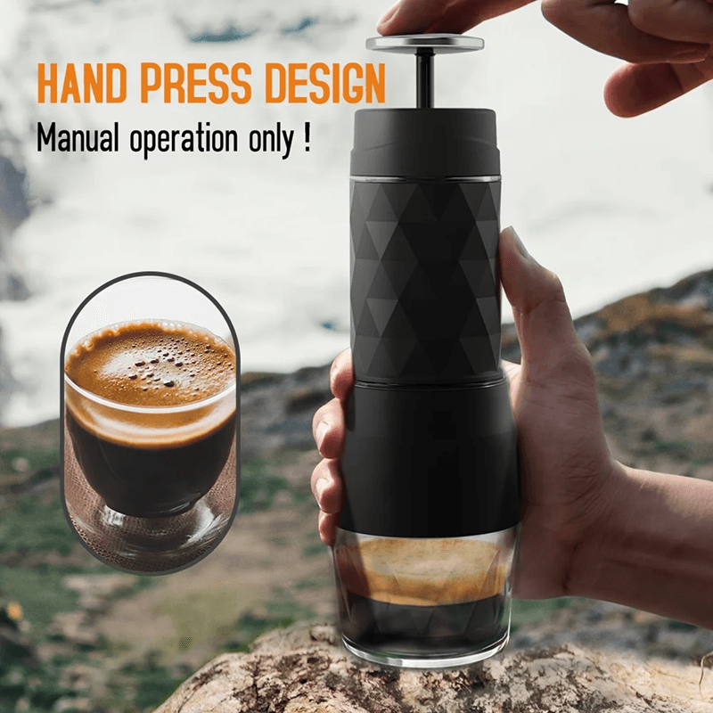 Portable Manual Espresso Maker Travel Coffee Machine