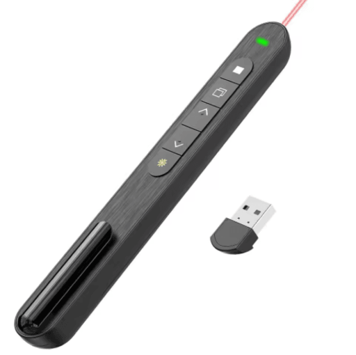 2.4GHz USB Presentation Remote Pen Wireless PPT Clicker with Pointer for Meetings and Teaching