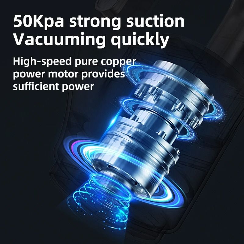 Wireless Handheld Car Vacuum Cleaner Wet Dry Dual Use