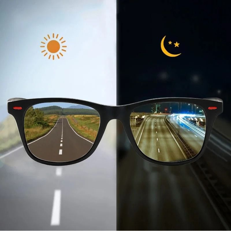 Night Vision Glasses PC Frame Polarized Sunglasses for Men Outdoor Sport and Driving