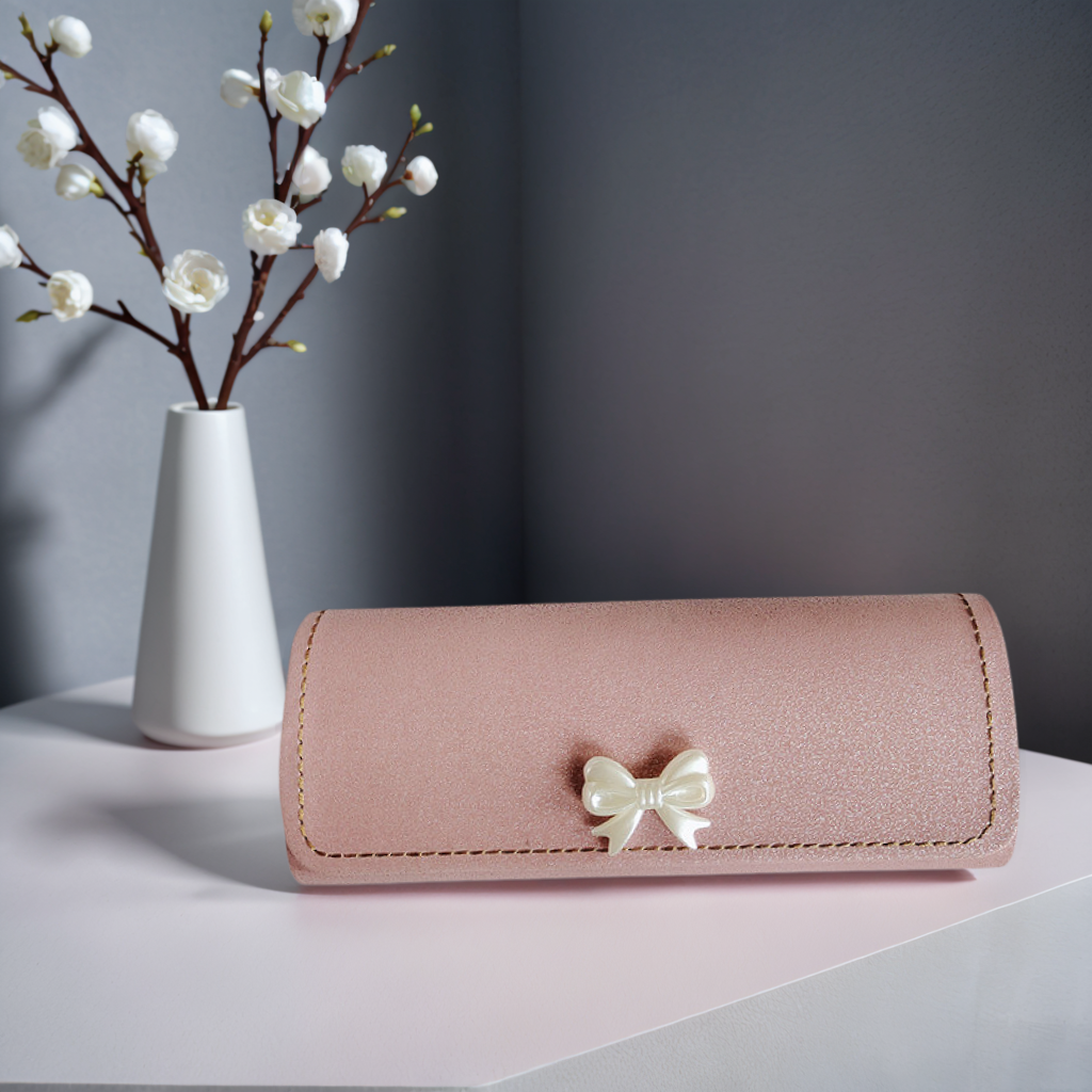 Cute Bow Myopia Glasses Case Fashionable Portable & Anti Drop Storage for Students