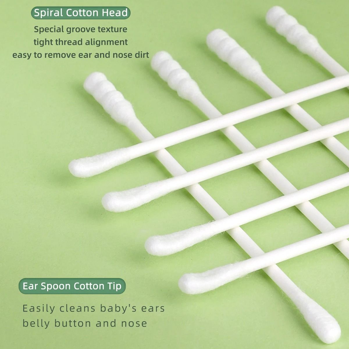 Cotton Swab Ear Cleaning and Makeup Tool 200 300 500 Pack Precision Cleaning