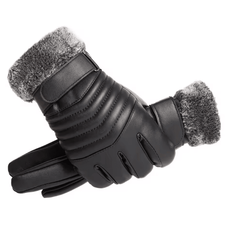 FurTherm Touchscreen Winter Gloves – Plush Insulated Waterproof Grip Gloves