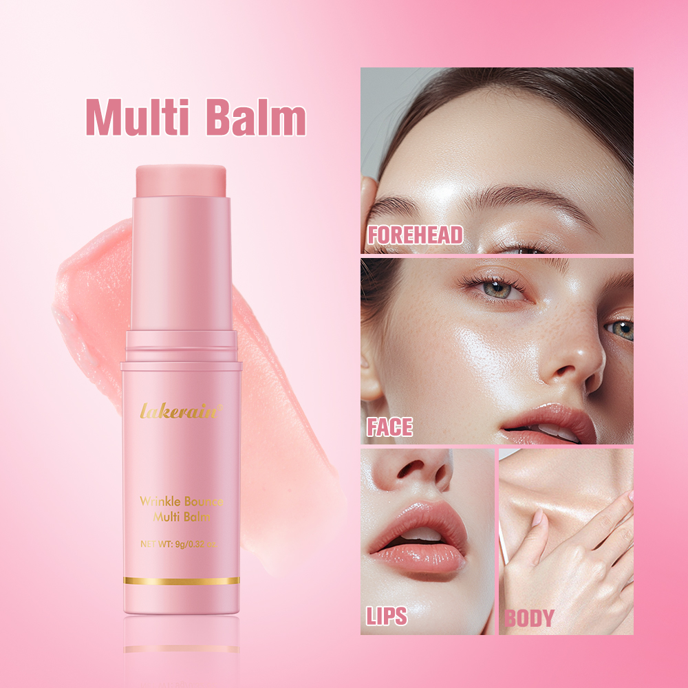 Moisturizing Wrinkle Balm, Bounce Multi Balm Collagen Cream, Multi Balm Stick Wrinkle Reducer, Long-Lasting Hydration