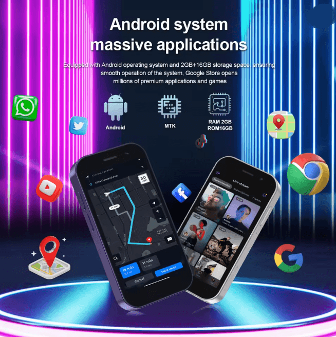 ServoKing 8000 Mini 4G Android Smartphone Compact Power in Your Pocket