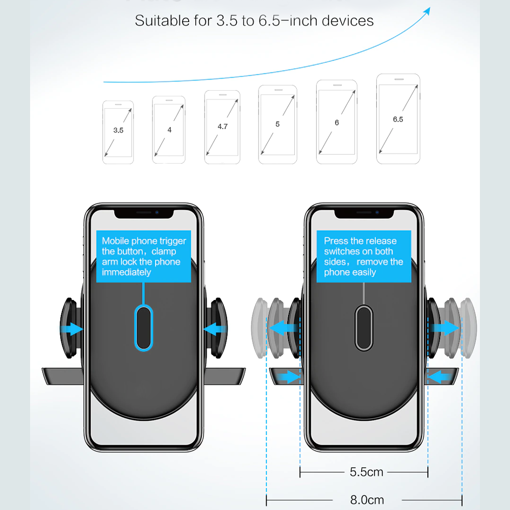 Retractable Car Phone Holder