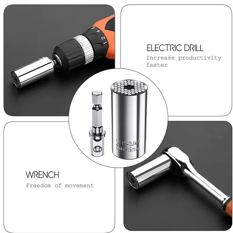 Multifunctional Magic Socket Wrench Tool Set