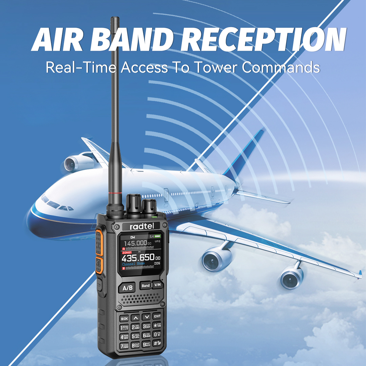 Long Range Walkie Talkie with Bluetooth & Ham Radio Capabilities