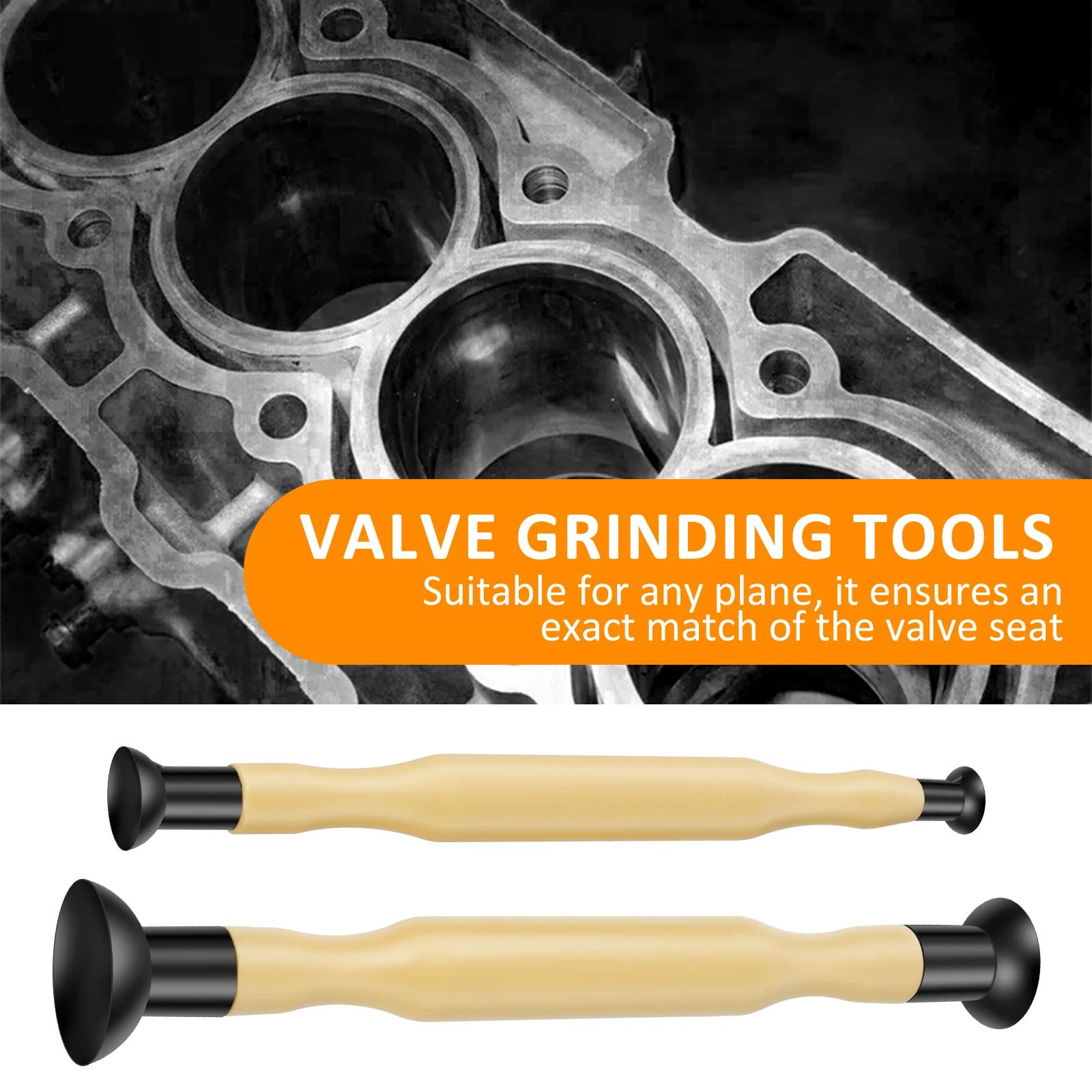 4 Piece Valve Lapping Tool Kit Manual Engine Valve Grinding Sticks with Suction Cups