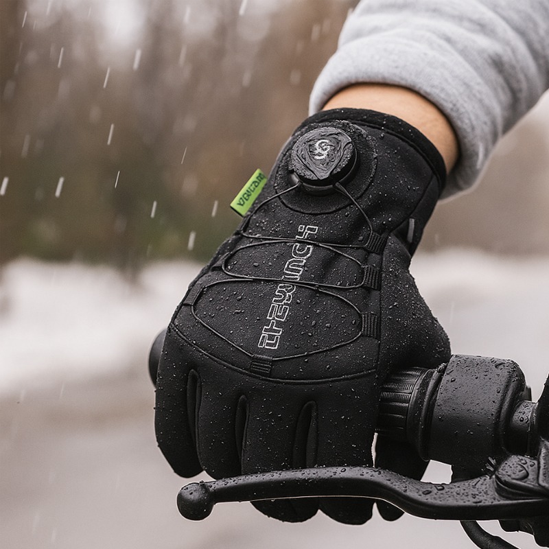 Extended Thickened Windproof Skiing Gloves, Waterproof Touchscreen Winter Warm Gloves for Men Women