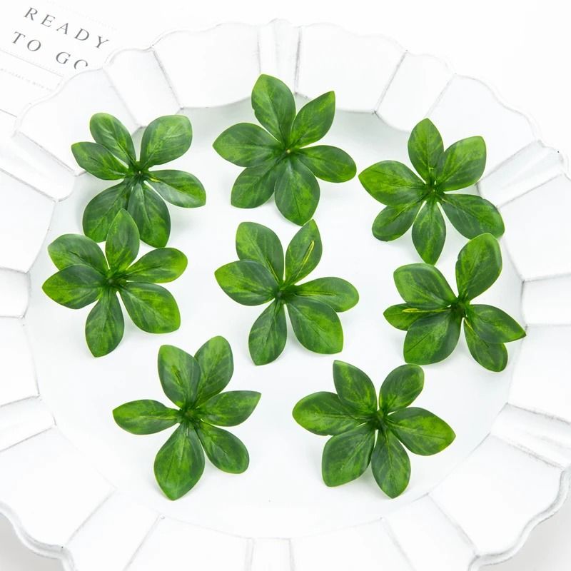 Premium Artificial Hanging Bell Leaf & Rose Set (50-Piece)