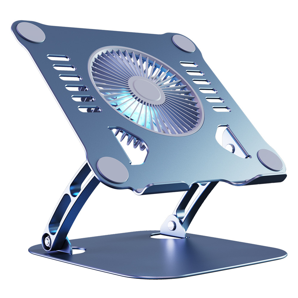 Adjustable Laptop Stand with Computer Cooling Fan, Aluminum Alloy Bracket for All Gaming Laptop