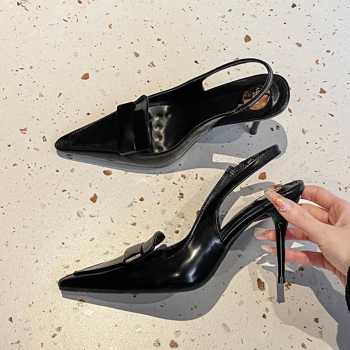 Luxury Mesh Slingback Sandals – Elegant 