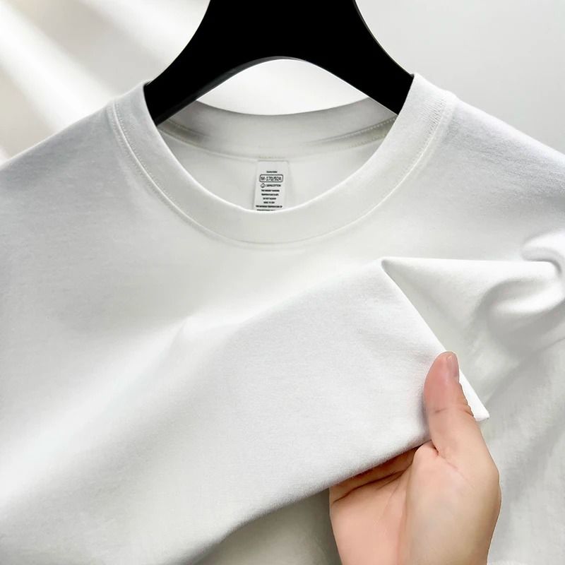 Mens Pure Cotton Short Sleeve Round Neck Casual T Shirt