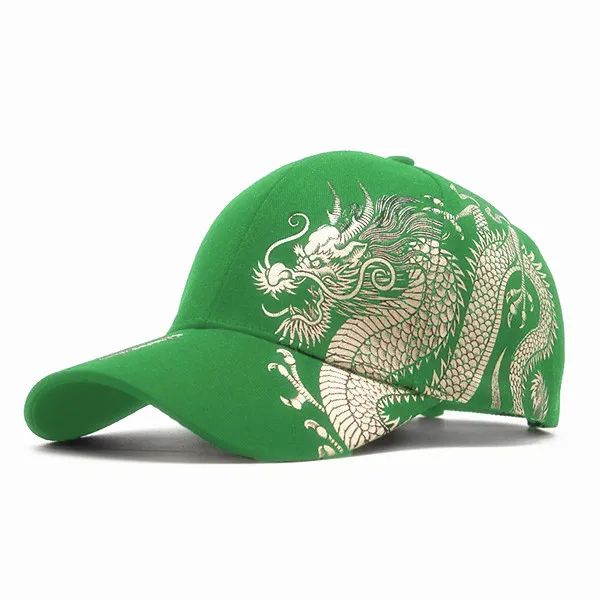 Chinese Dragon Baseball Cap – Adjustable Dragon Snapback Hat with Sun Protection