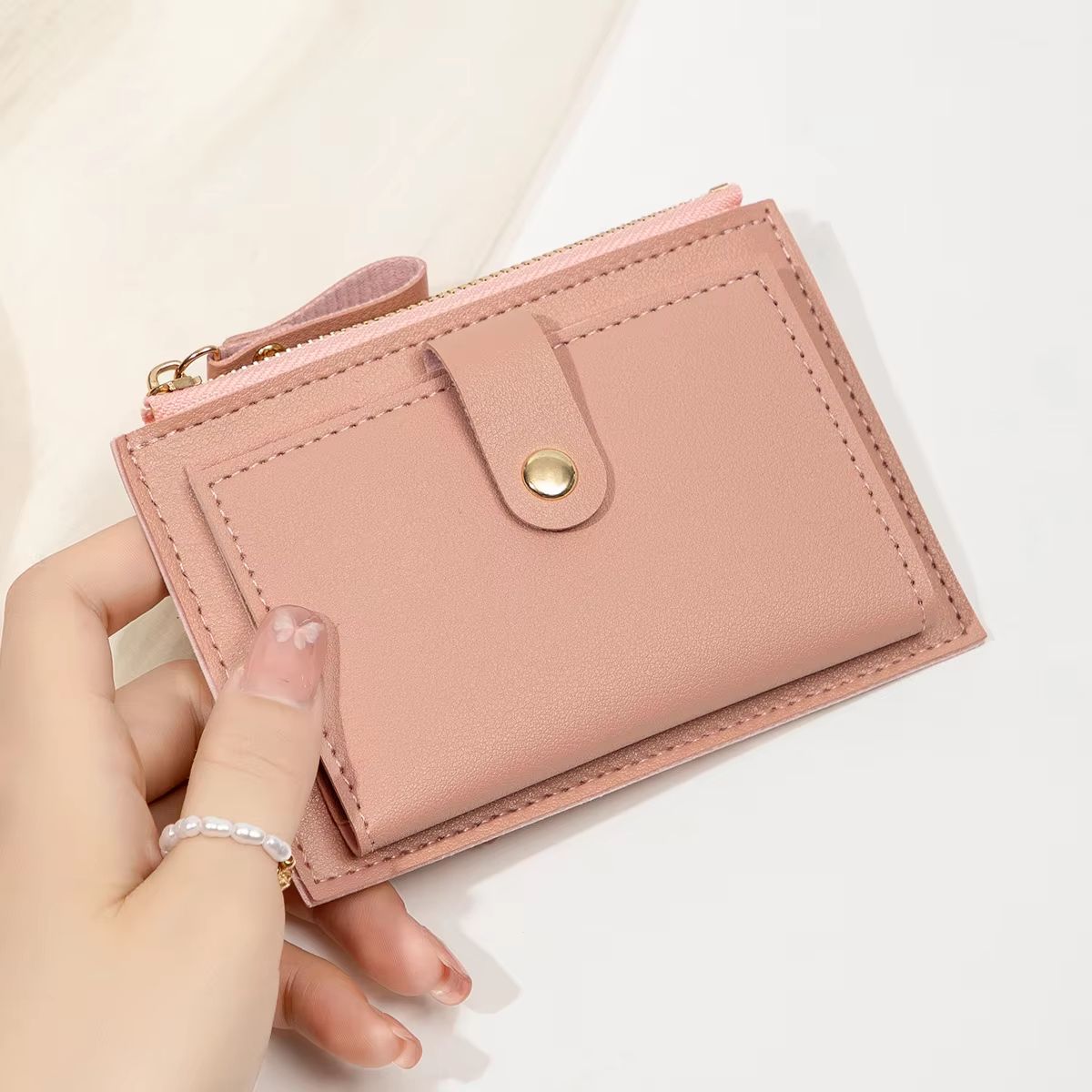 SlimChic Ultra-Thin PU Leather Mini Card Wallet