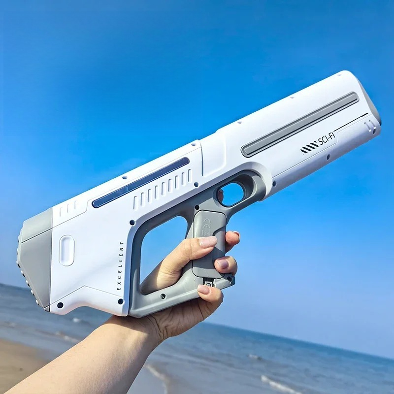 Summer Electric Water Guns, Automatic Water Suction Water Blasters, Powerful Squirt Outdoor Beach Toy Gift for Boys