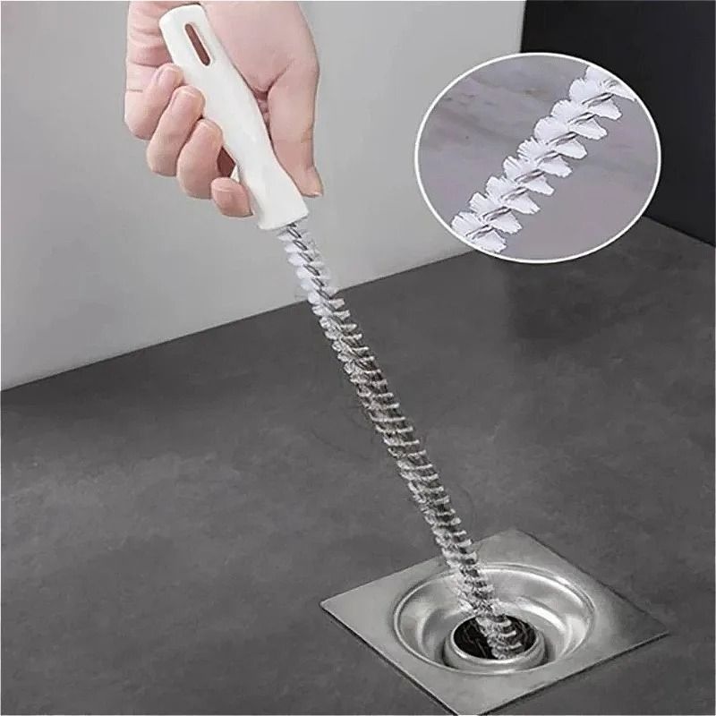 Sewage Hair Cleaner Washbasin Pipe Unclogger Brush for Kitchen and Bathroom
