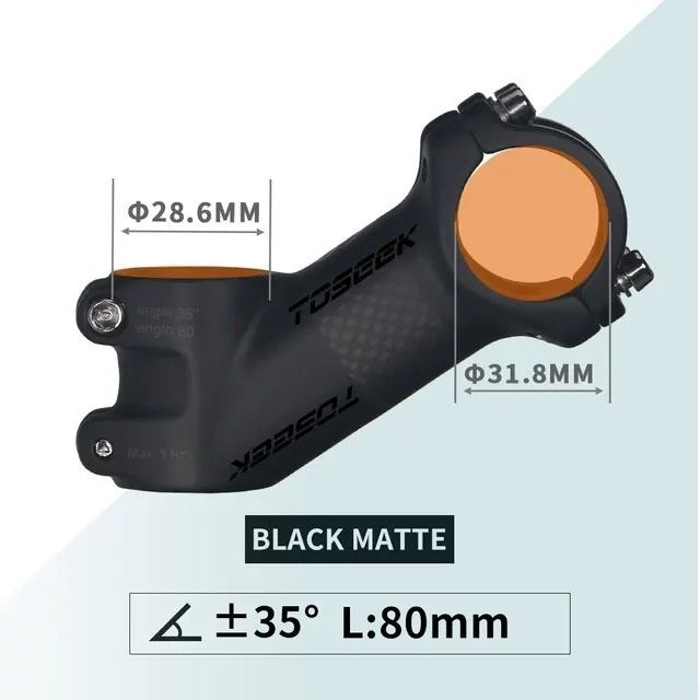 Ultralight Carbon and Aluminum MTB Handlebar Stem 31.8 mm