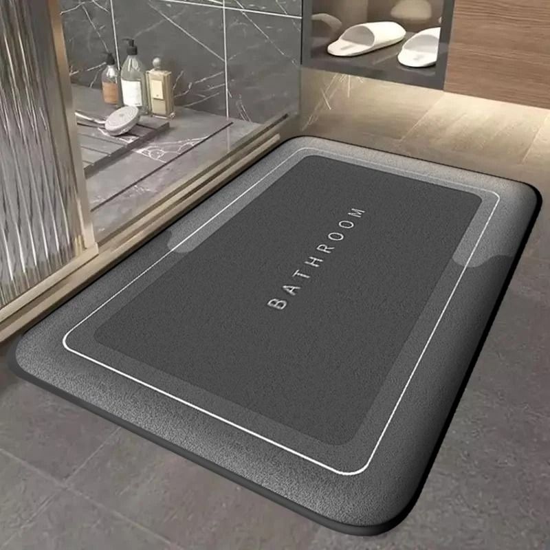Thickened Absorbent Quick-Dry Door Mat for Bathroom, Entryway, and Kitchen