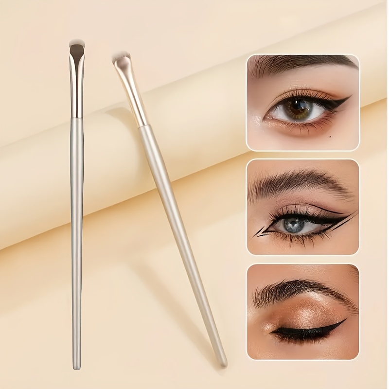 Upgrade Half Round Crescent Blade Eye Liner Brush, Eyeliner Brush Draw Eyeliner, Eyeband Contour Makeup Tools