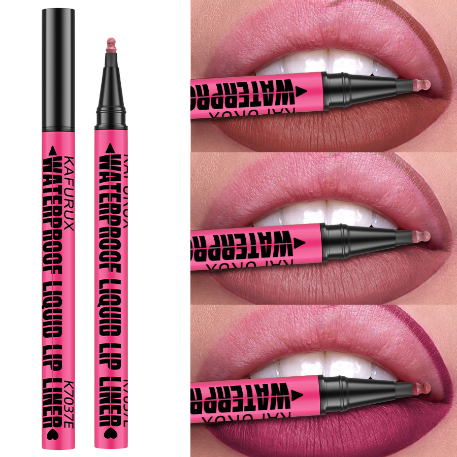 Liquid Matte Lipliner Pencil Waterproof Plumping Lip Stain Natural Lip Liner Outline Contour Makeup